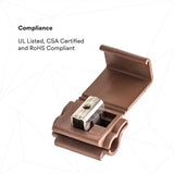 18-14 (Tap) and 12-10 (Run) Gauge 567 IDC Insulation Displacement Connectors (100 Pack)